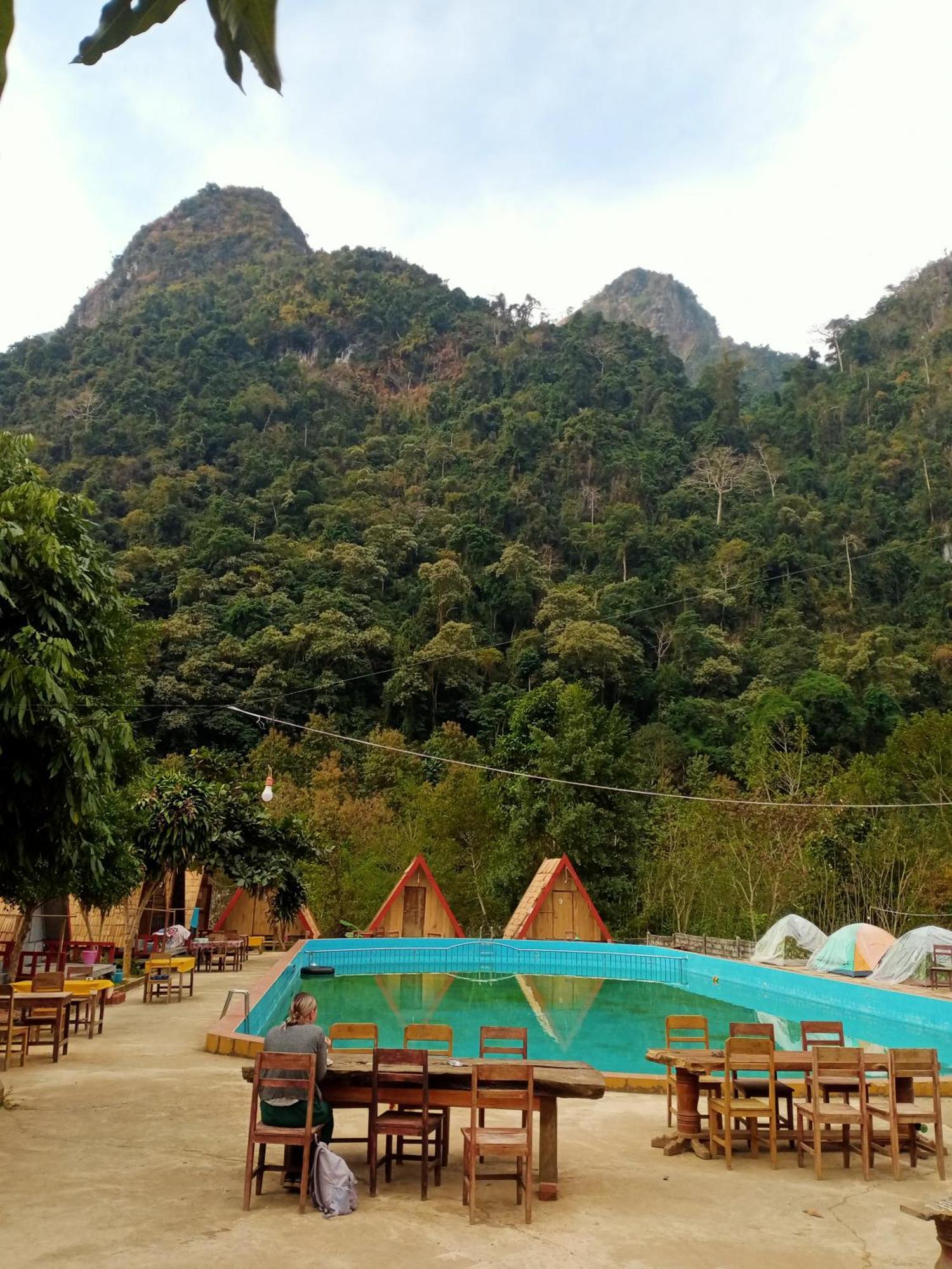 Campingsite Swimming Pool Ban Nongkham Buitenkant foto